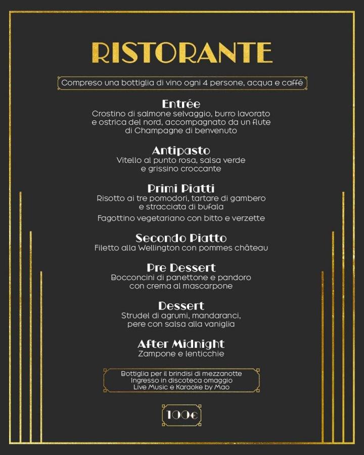 menu cenone capodanno ristorante discoteca orsa maggiore lecco 2026
