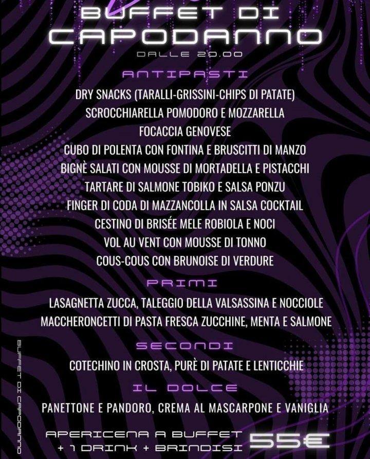 capodanno discoteca shed club busto arsizio varese menu buffet