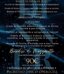 capodanno discoteca shed club busto arsizio varese menu cenone
