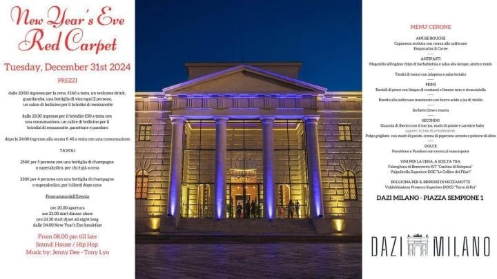 Capodanno Dazi Milano