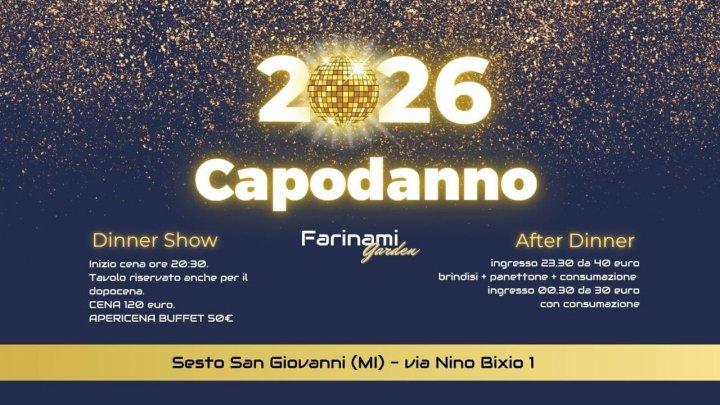 Capodanno Ristorante FarinaMi Garden Sesto Milano